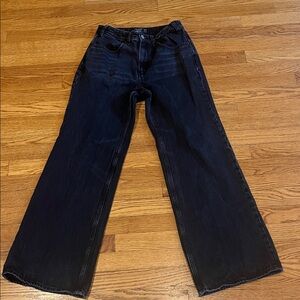 Black Wide-Leg Jeans Abercrombie & Fitch - size 27